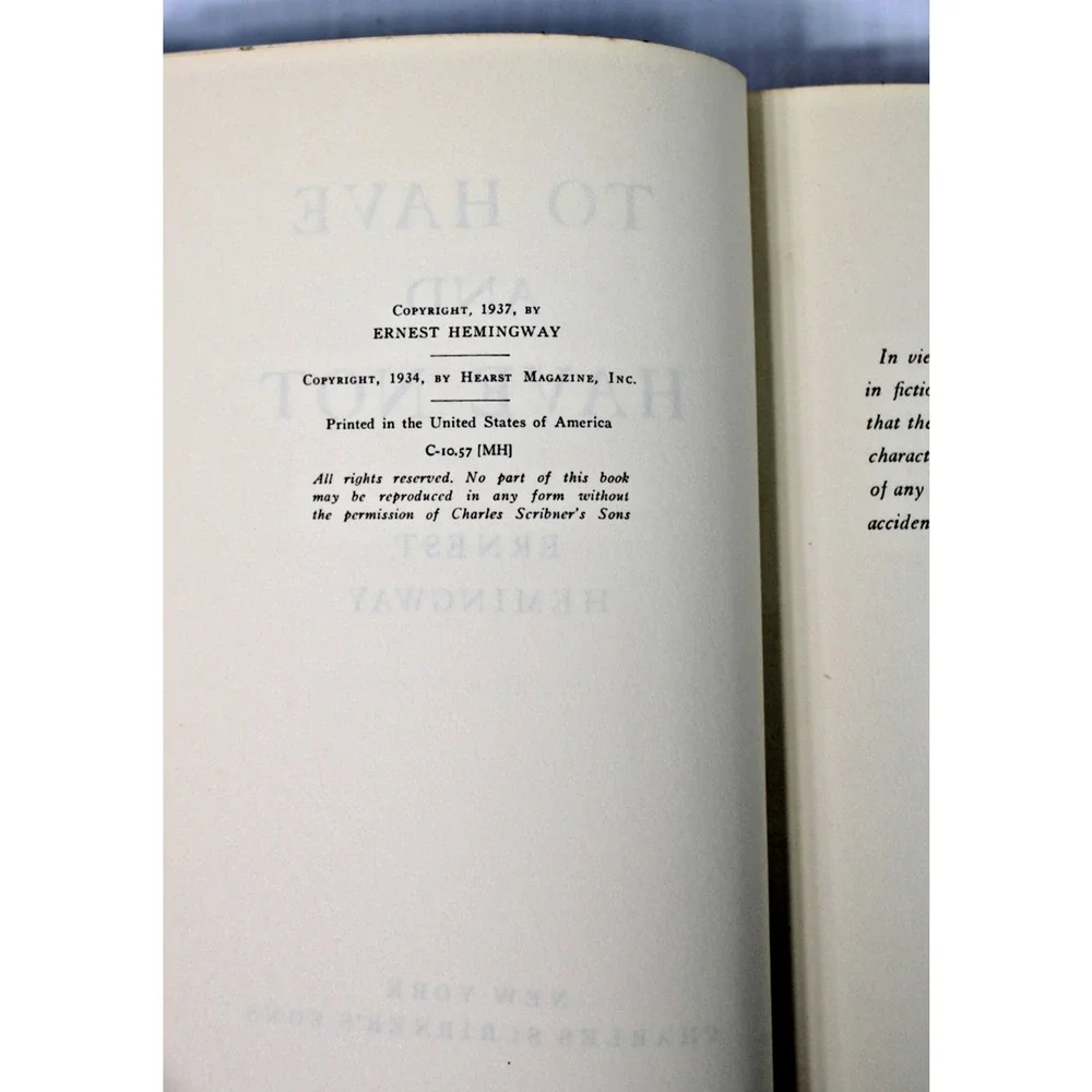 3 Volume Set- Ernest Hemingway- Farewell to Arms, To Have and Have Not, For Whom